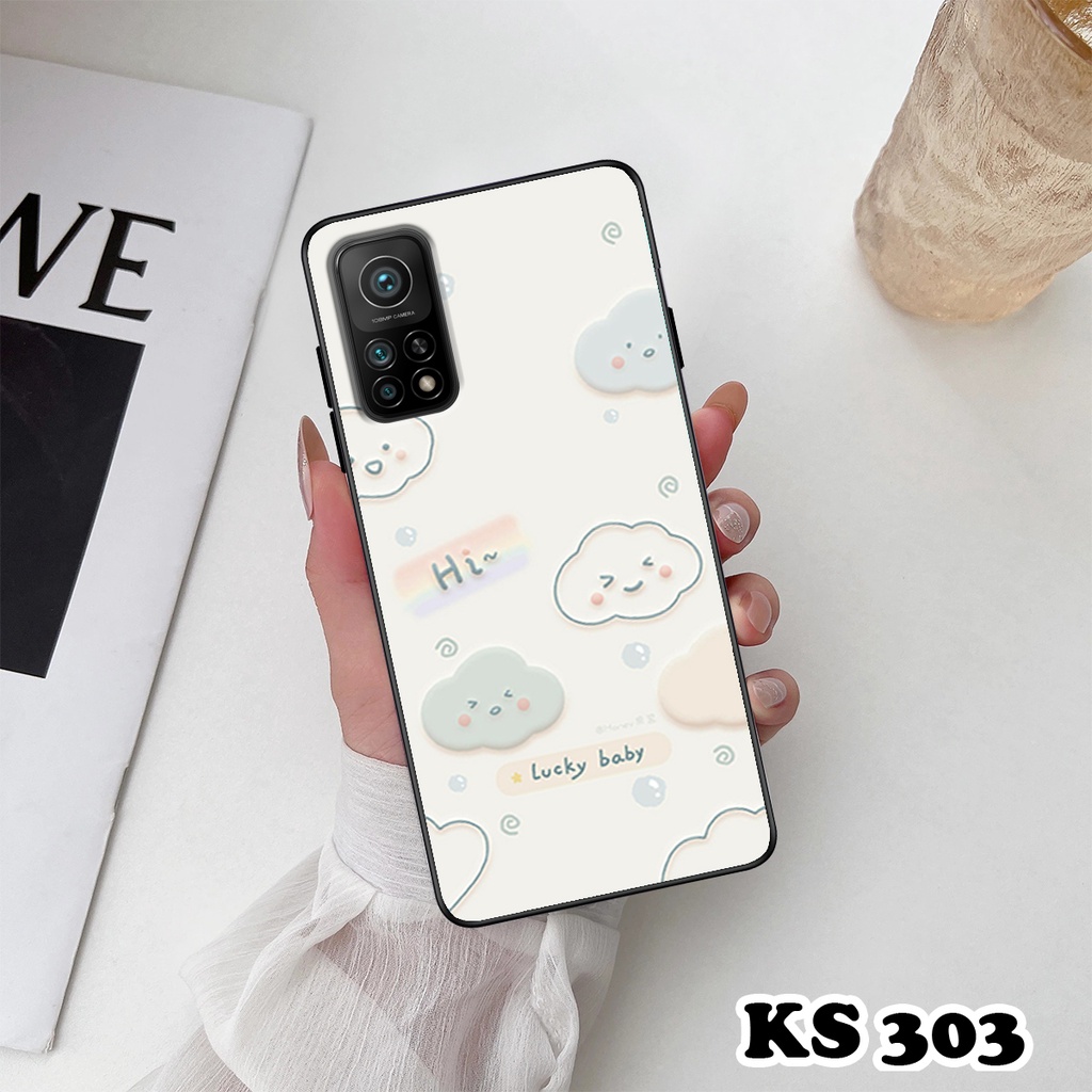 Ốp lưng Xiaomi Mi 10T 5G - Xiaomi Mi 10T Pro 5G - Ốp in hình gấu &amp; thỏ đang yêu - Lưng nhám viền TPU cao cấp