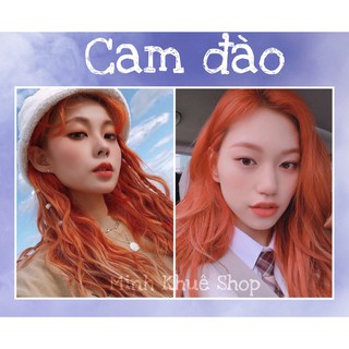 thuốc nhuộm tóc cam đào + tặng oxy trợ dưỡng