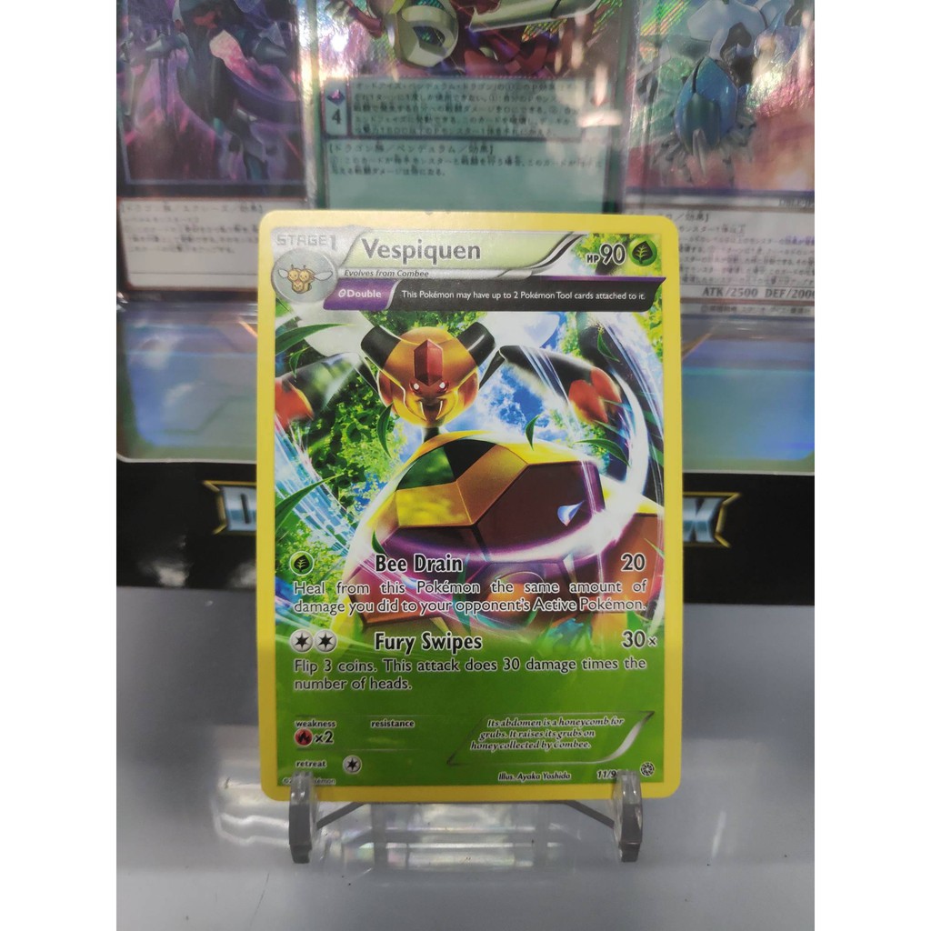 [ Dưa Hấu Yugioh ] Lá bài thẻ bài Pokemon Full Art Vespiquen
