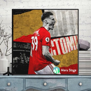 Tranh Treo Tường Bóng Đá Manchester United McTominay Trang Trí Siêu Đẹp