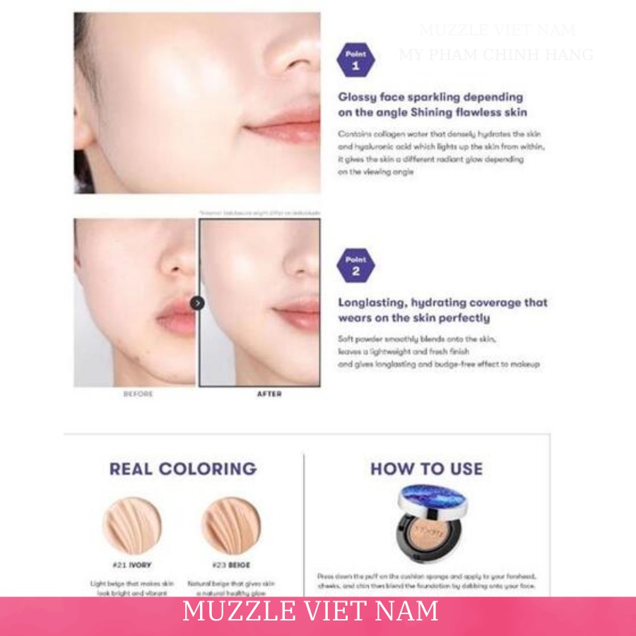 [SALE LỚN + Tặng Mặt Nạ Harana Trị Giá 25k] Set Mỹ Phẩm BTS Chính Hãng Mua 1 Được 3 [1 Cushion + 2 son] | BigBuy360 - bigbuy360.vn
