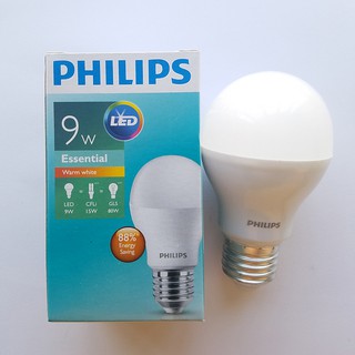 Bóng đèn Led Philips esential Ledbulb 9W E27 3500K 230V A60 Ánh sáng( Vàng) (Hãng phân phối chính hãng)