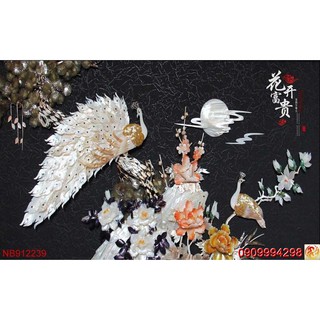 TRANH DÁN TƯỜNG 3D GIẢ NGỌC