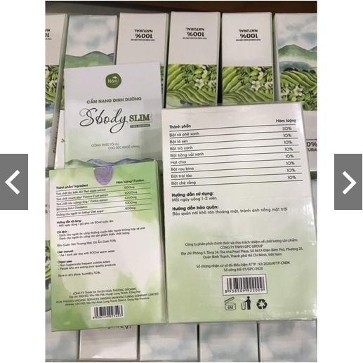 Giảm cân Sbody slim tặng 1h detox
