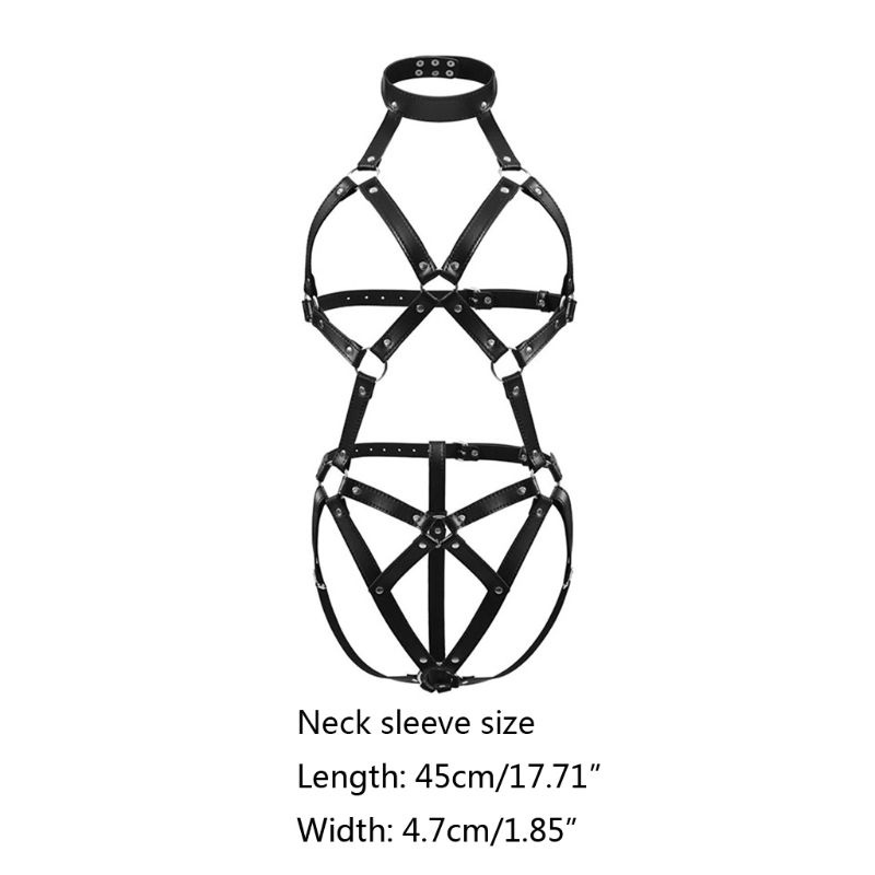 Youyo Jumpsuit Da PU Khoét Lỗ Gợi Cảm Cho Nữ