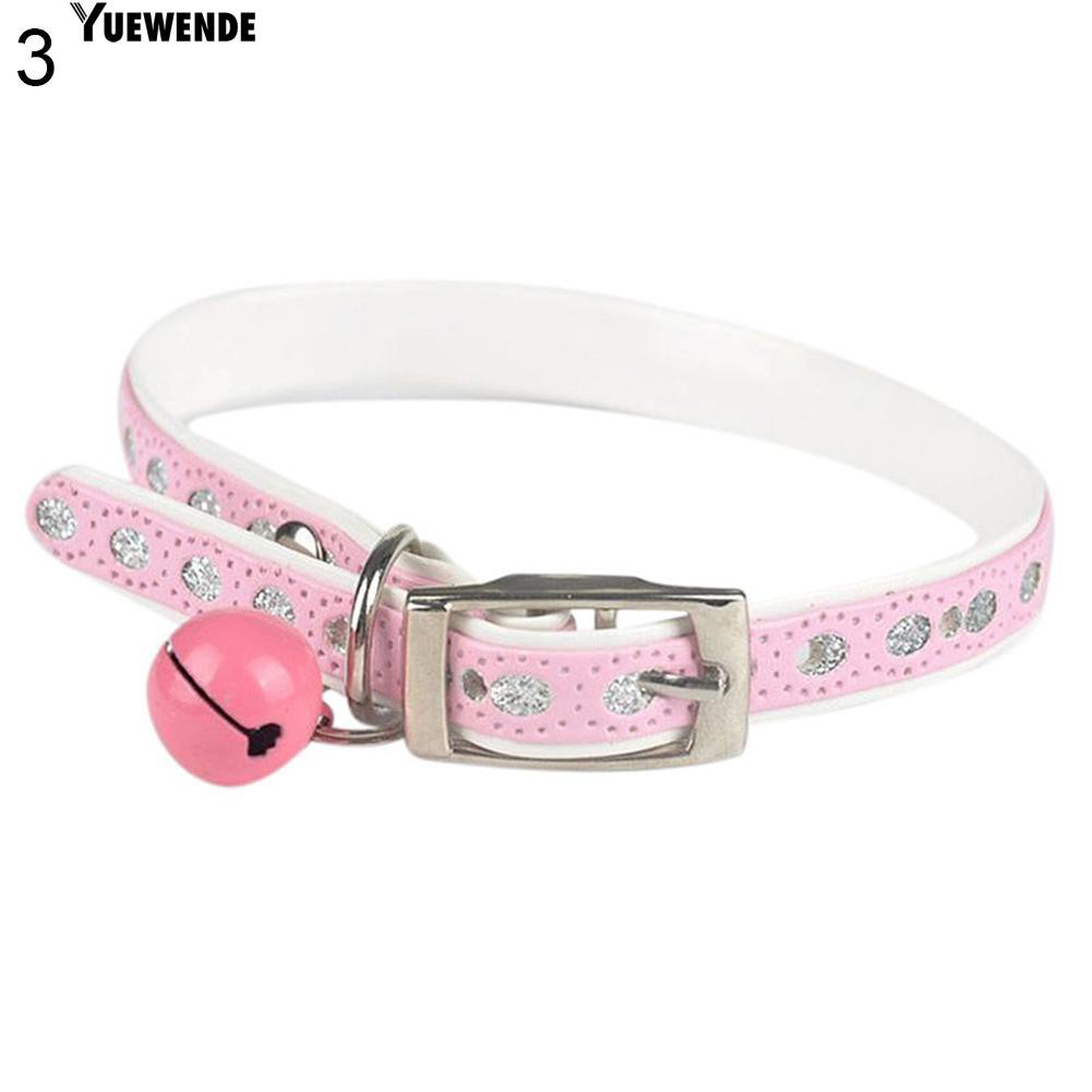 Vòng cổ da phối chuông cho thú cưng