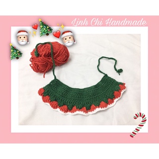 Handmade yếm len và mũ cho pet