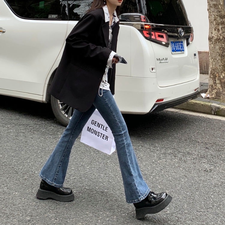 IMAODOU Quần jean dài ống loe co giãn tốt thời trang xuân hè cho nữ | BigBuy360 - bigbuy360.vn