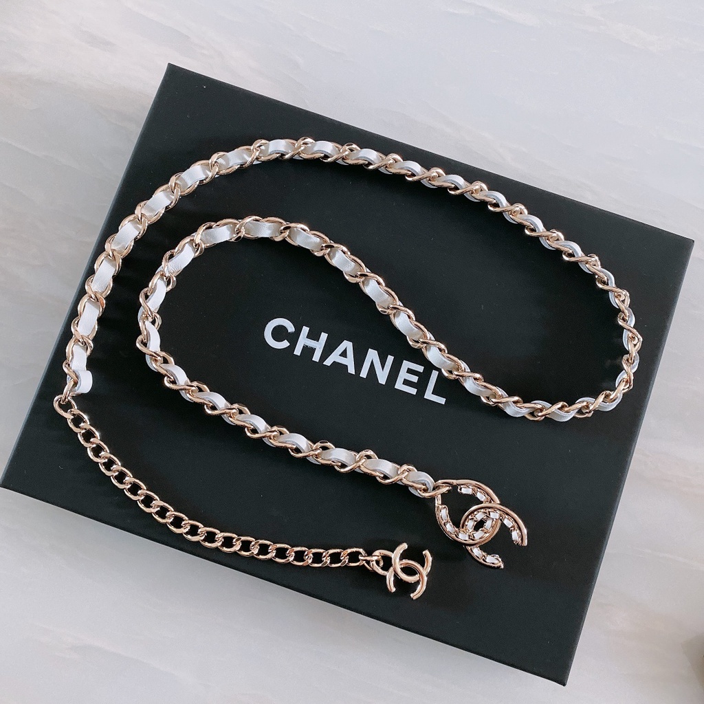 Thắt lưng nữ thời trang cao cấp 𝘾𝙝𝙖𝙣𝙚𝙡 𝘾𝙝𝙖𝙣n𝙚𝙡 thiết kế dạng dây xích, phong cách cá tính