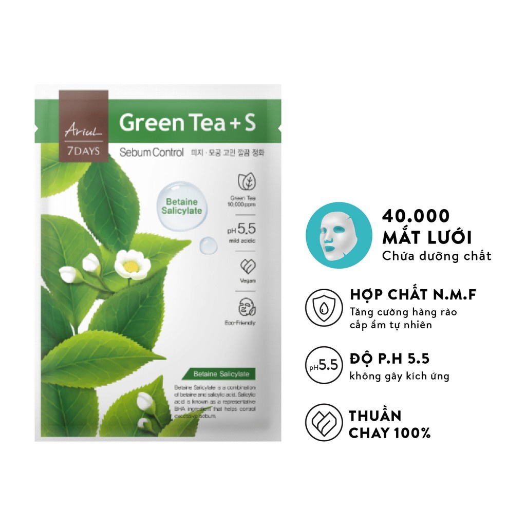 Bộ 7 Mặt Nạ 7 ngày Ariul 7 Days Tinh chất thiên nhiên - Cho da căng mướt cả tuần (7 x 23ml)