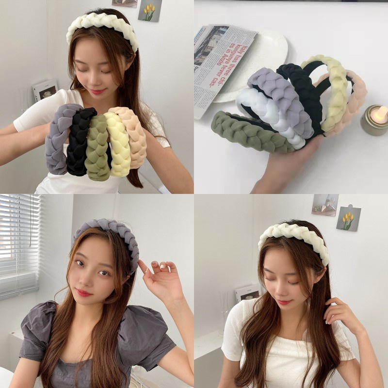 Băng Đô Bện Tóc Dễ Thương Thời Trang Dành Cho Nữ