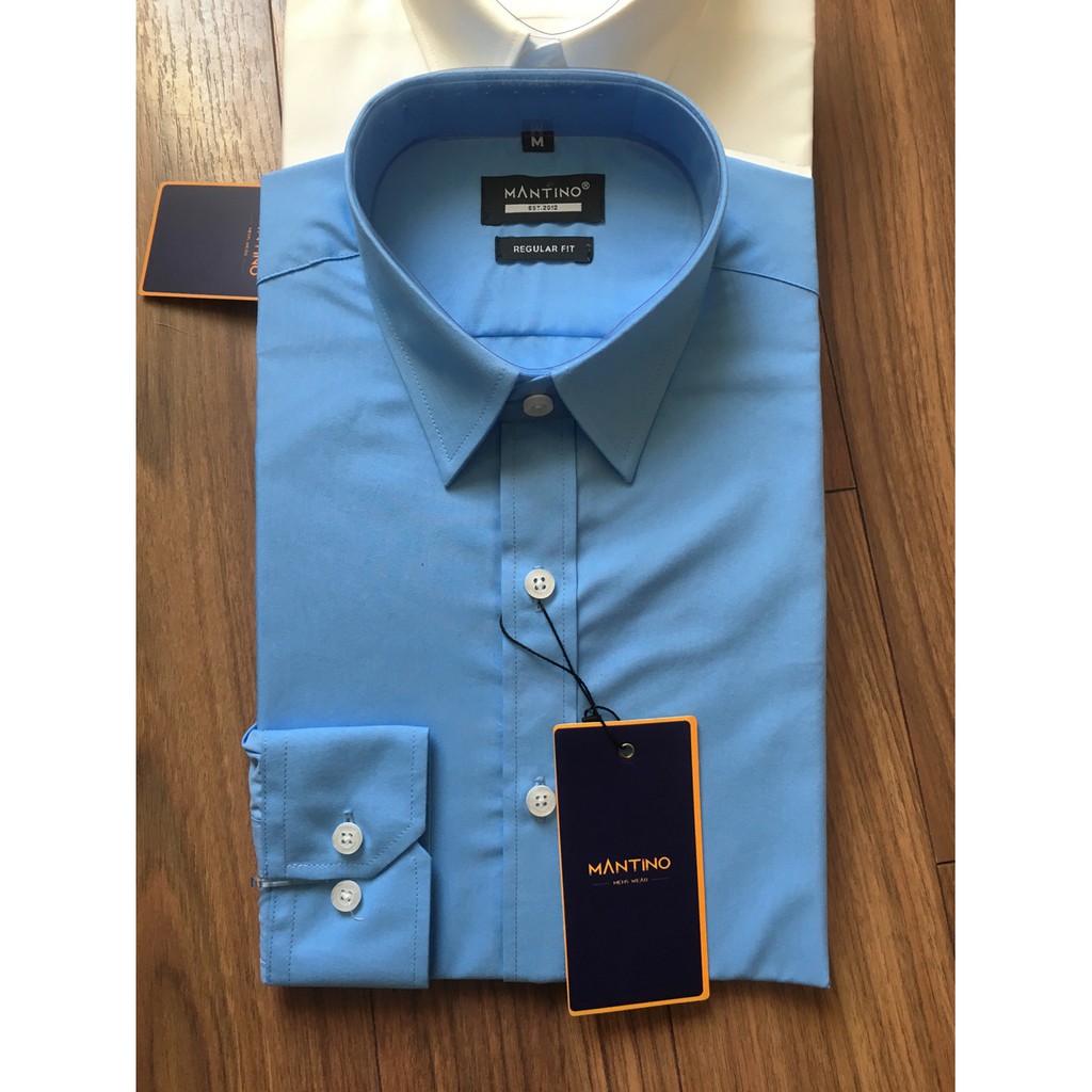 [Mã FASHIONMALLT4 giảm 15% tối đa 30K đơn 150k] Áo Sơ Mi Nam Thiết Kế Regular Fit MANTINO - SM202 | BigBuy360 - bigbuy360.vn