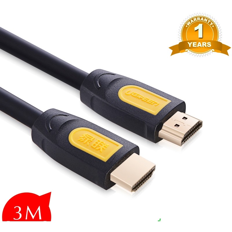 Cáp HDMI dài 3m Ugreen 10130 (chuẩn 1.4) Full HD 1080p, 3D, 4K