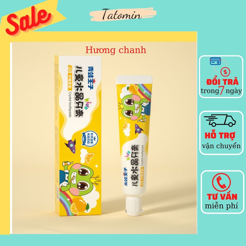 Kem Đánh Răng Trẻ Em Nuốt Được Hoàng Tử Ếch Hương Vị Trái Cây 50g