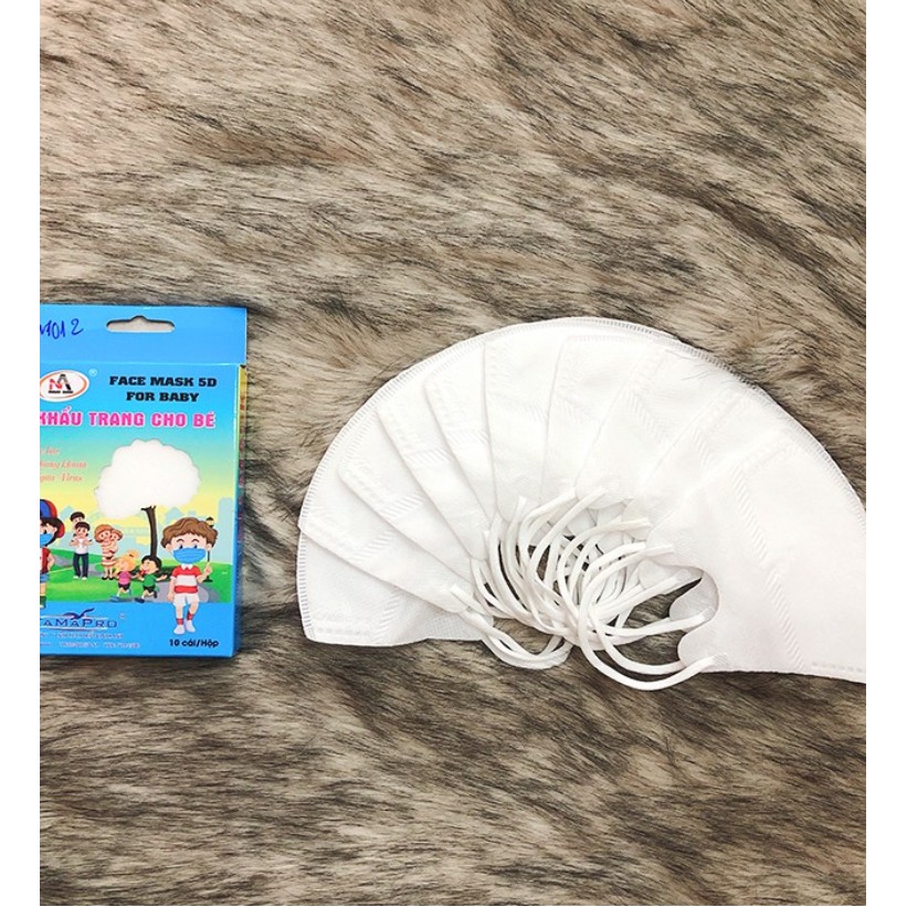 1 hộp Khẩu trang 5D mask kháng khuẩn cho bé <10 chiếc> | BigBuy360 - bigbuy360.vn
