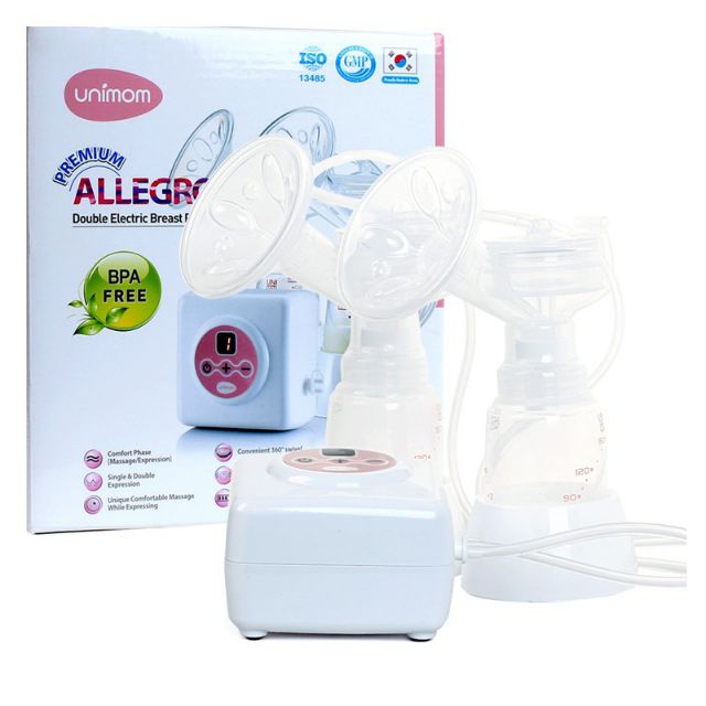 [Mã MKBC13 giảm 80k đơn 1 triệu] Combo máy hút sữa Unimom Allegro và máy hâm sữa Fatz Baby Duo 3