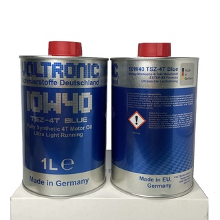 Nhớt Voltronic TSZ Blue 10w40 (Nhớt xe số, Tổng hợp hoàn toàn, Jaso MA2, API SN, Dầu gốc ester)