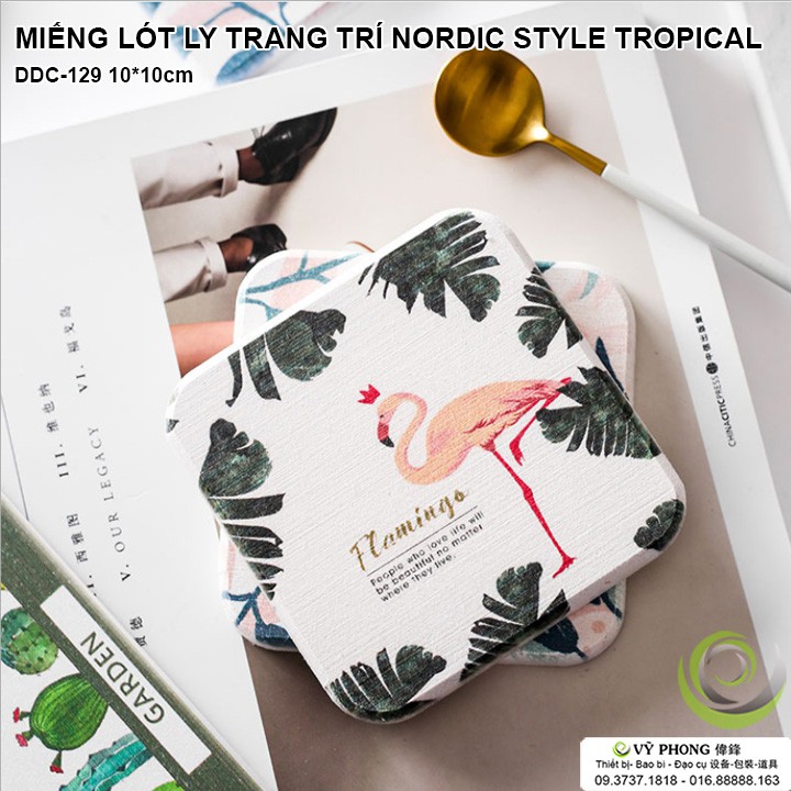 MIẾNG ĐẾ LÓT NHỎ TRANG TRÍ INS TROPICAL STYLE CHỤP ẢNH SẢN PHẨM DDC-129a,b,c,d