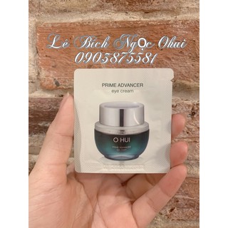 Combo 10 Gói Kem Dưỡng Mắt OHUI XANH PRIME Chống Thâm, Cải Thiện Nấp Nhăn