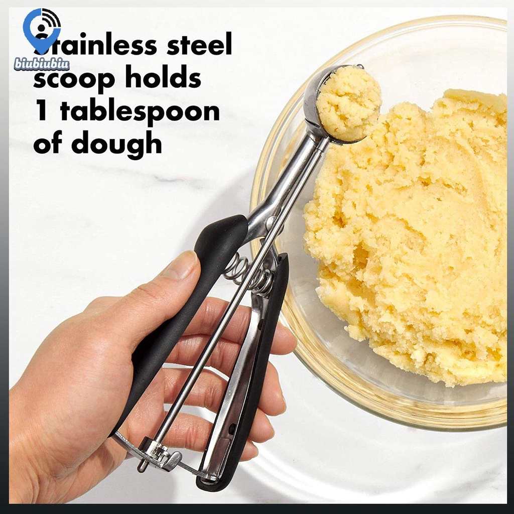 【Hàng sẵn sàng】【cod】Good Grips Cookie Factory Medium Cookie Scoop Stainless Steel Ice Cream Scoop