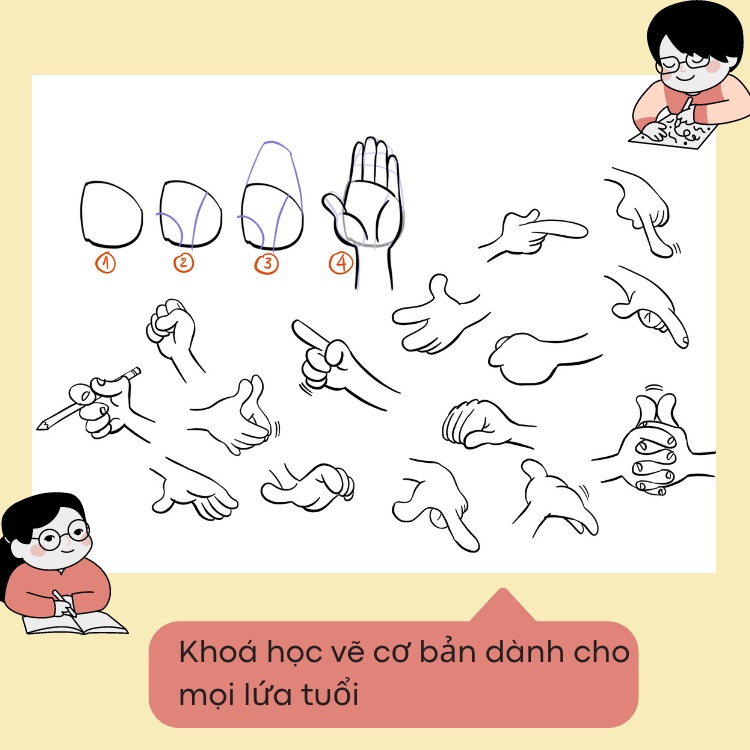 Học vẽ nhân vật hoạt hình - Tặng kèm khoá Vẽ thế giới Động vật