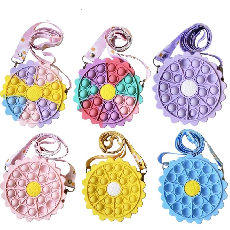 Đồ Chơi Thổi Bong Bóng Hình Hoa Hướng Dương / Con Quay Lên Tiền Xu / Chìa Khóa / Điện Thoại Di Động