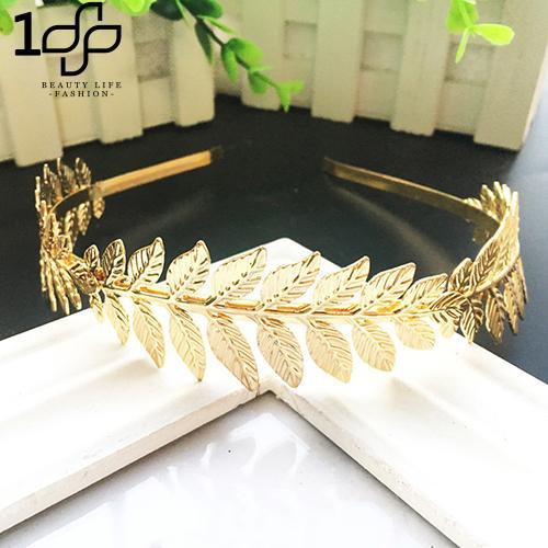 Băng đô cài tóc hình nhành cây bằng kim loại