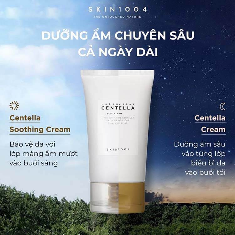 Skin1004-Kem Dưỡng Ẩm Rau Má Làm Dịu-Phục Hồi-Bảo Vệ Da Madagascar Centella Soothing Cream-1989store PhânPhối Chính Hãng