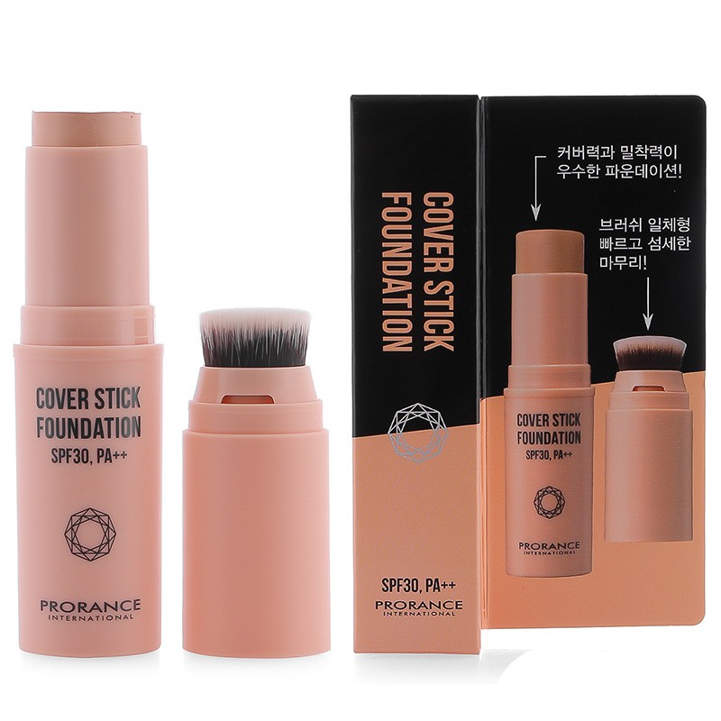 Kem nền che khuyết điểm dạng thỏi (kèm cọ) – PRORANCE COVER STICK FOUNDATION SPF30, PA++ – 12G