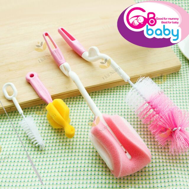 Cọ bình sữa 2 và 5 chi tiết GB BABY BPA FREE