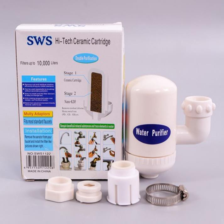 Máy Lọc nước sạch, đầu lọc nước Water Purifier ngay tại vòi khử màu, khử mùi, tạp chất, vi khuẩn [SALE LỚN]