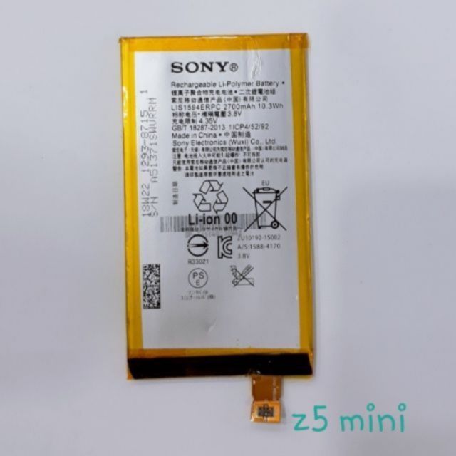 Pin điện thoại Sony Z5 mini xịn bh 6 tháng