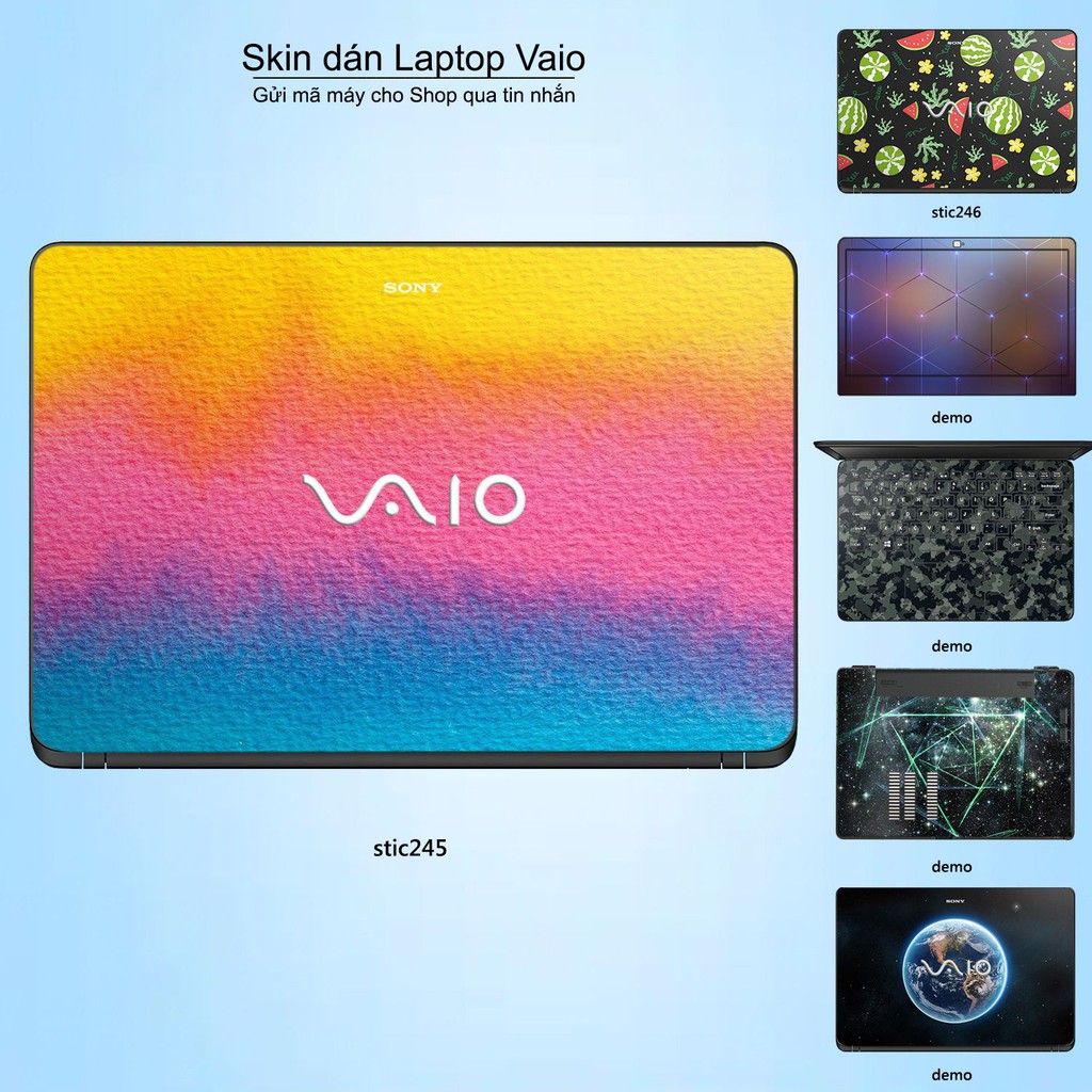 Skin dán Laptop Sony Vaio in hình Hoa văn sticker nhiều mẫu 40 (inbox mã máy cho Shop)