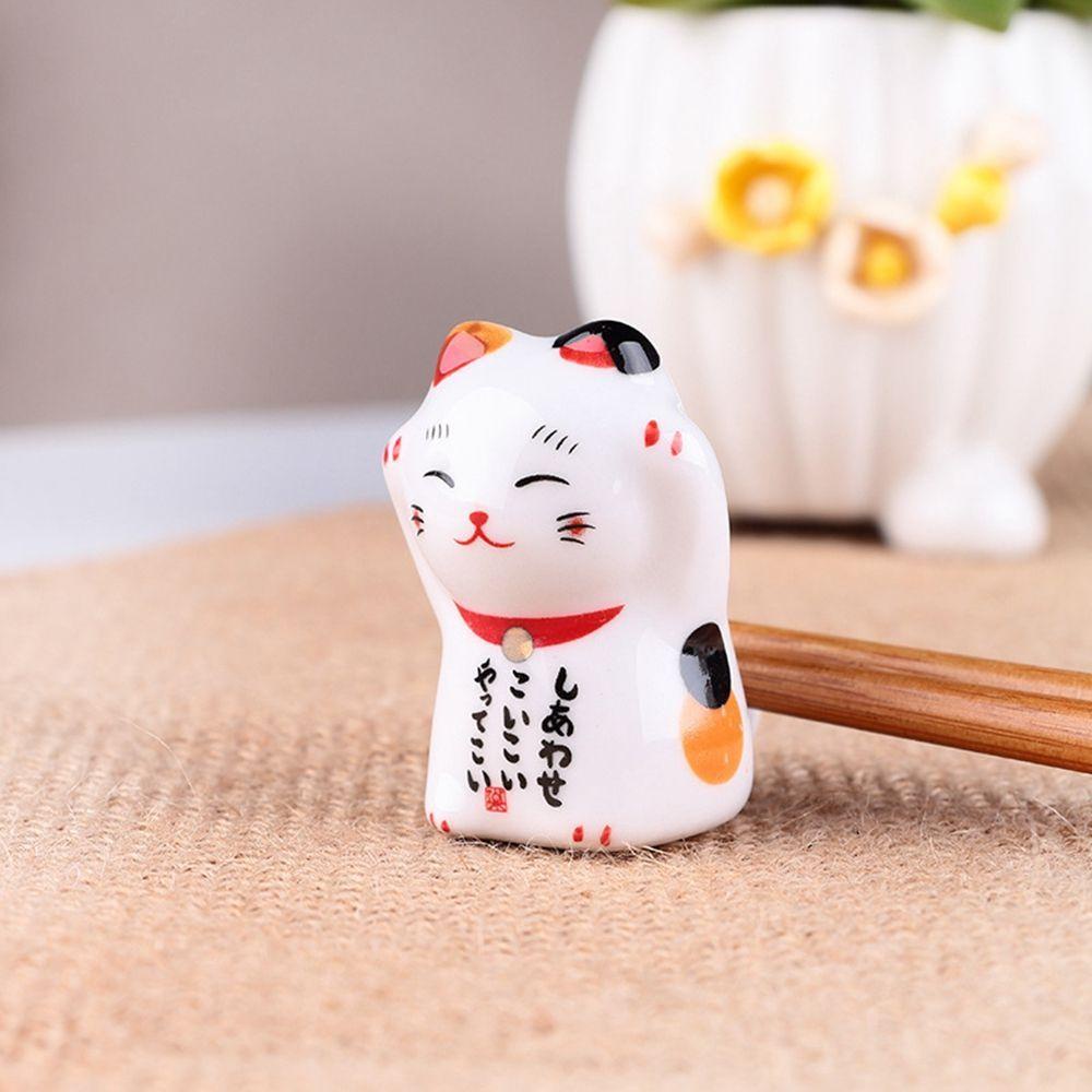 Giá Đỡ Muỗng Đũa Bằng Gốm Sứ Màu Ngà Hoạt Hình Dễ Thương