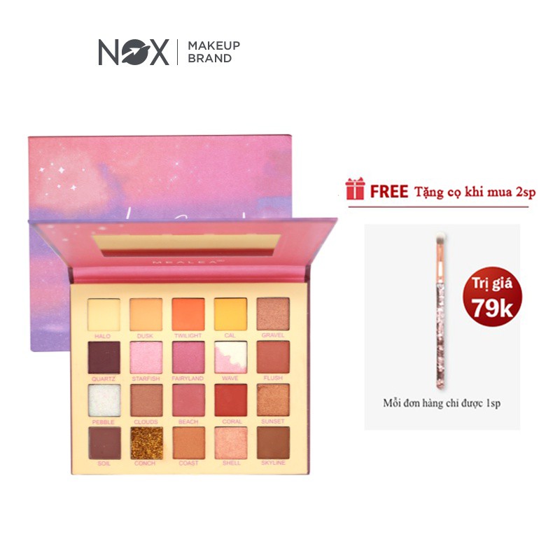 Bảng phấn mắt NOX 20 màu lì và nhũ lâu trôi dễ tán lên màu chuẩn  20 g