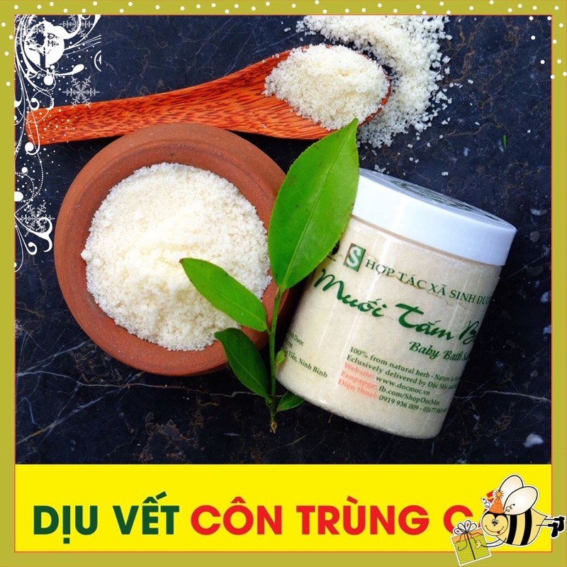 [CHÍNH HÃNG - 400g]  muối tắm  bé sinh dược,độc mộc mẫu mới - TẶNG QUÀ (SALE)