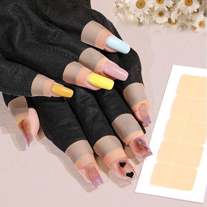 Set 2 Găng Tay Bảo Vệ Móng Tay Chống Tia UV Khi Làm Móng