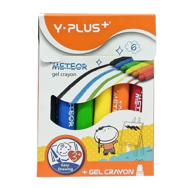 Hộp Bút Sáp Gel Meteor 6 Màu Y Plus+ Gc160130-MT