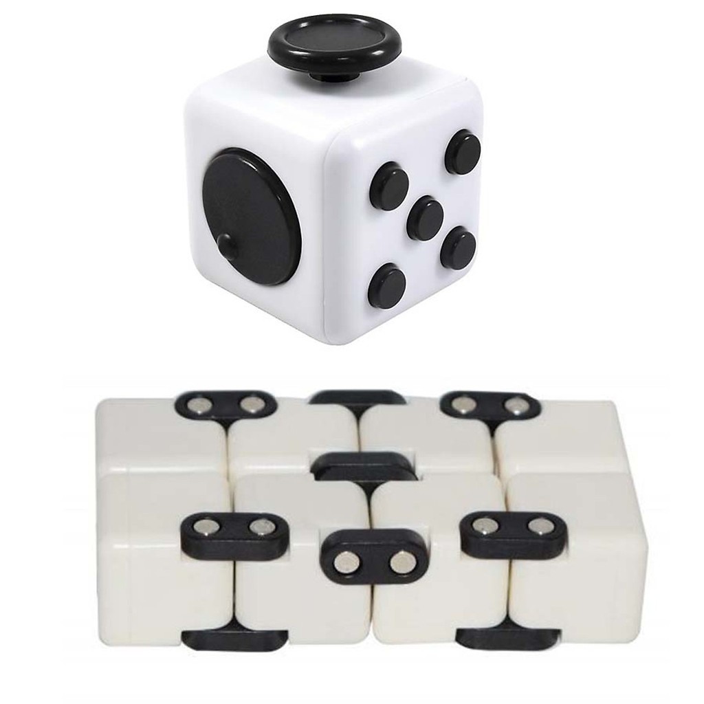 Combo giảm stress Fidget Cube + Infinity Cube Vô Cực Thần Kỳ