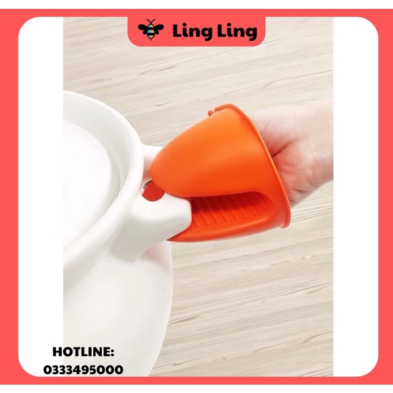 Đôi bao tay silicone cách nhiệt dùng nhấc nồi nhà bếp chống bỏng