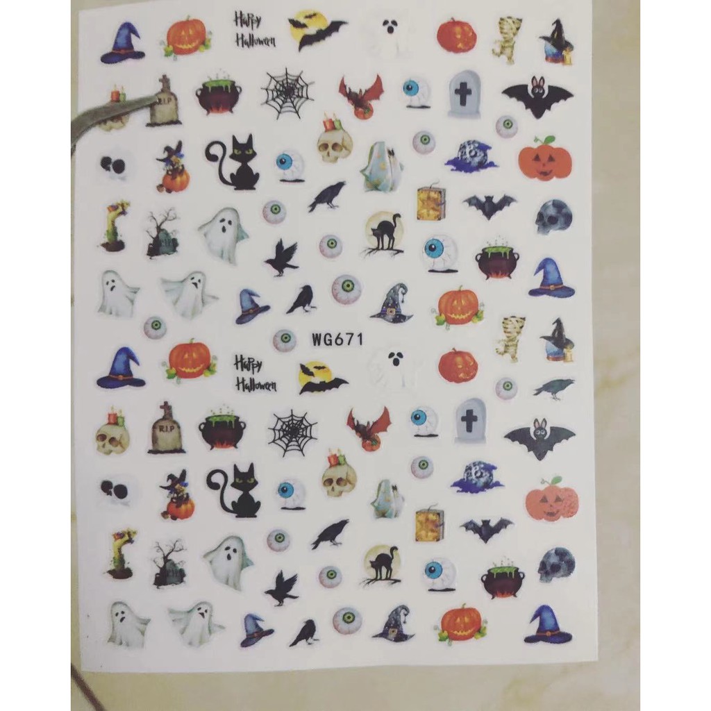 Sticker mã mới hình halowen