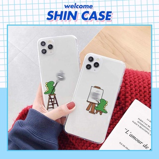 Ốp lưng iphone Khủng long xanh viền trong chống ố 6/6plus/6s/6splus/7/7plus/8/8plus/x/xs/11/12/13/14/pro/max/promax/plus