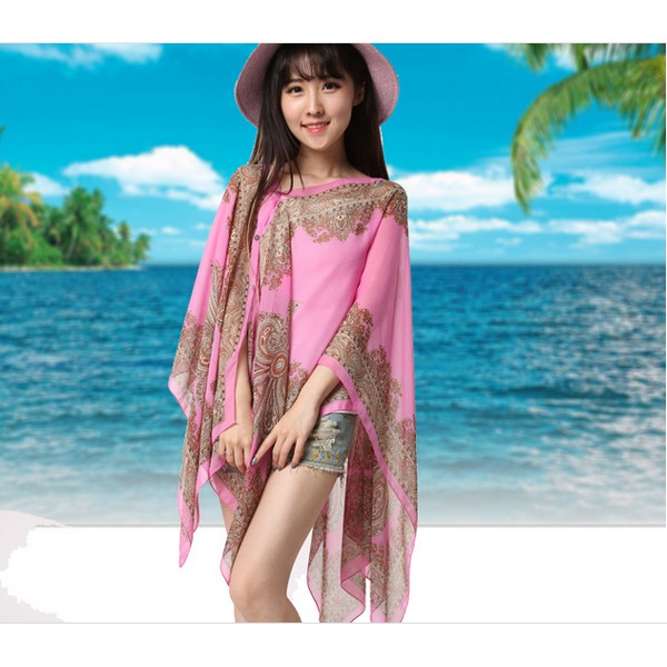 Khăn choàng đính hạt chống nắng kiểu mới KC5110A