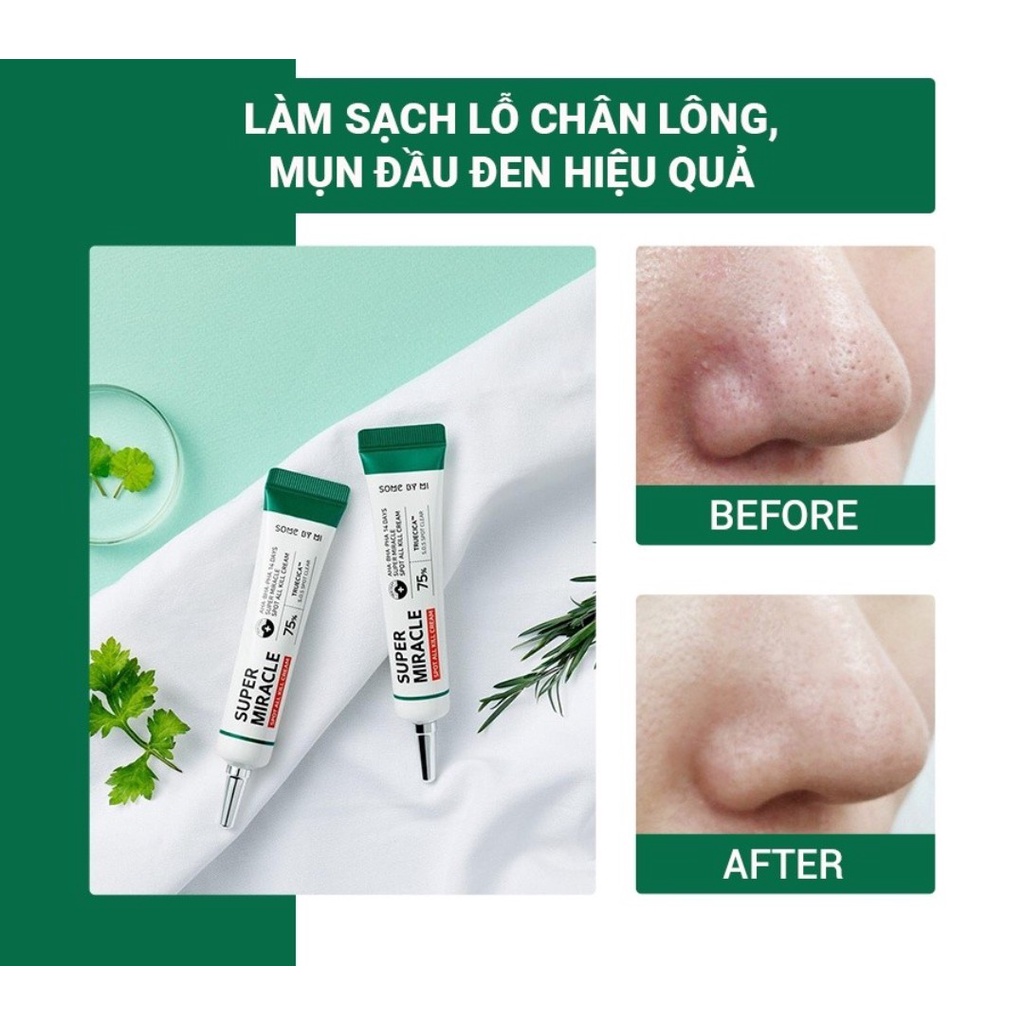Kem Giảm Mụn Cấp Tốc SOME BY MI - AHA, BHA, PHA 14 Days Super Miracle Cream 30ml