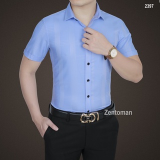 Zentoman - áo sơ mi nam tay ngắn, công sở mới nhất, mềm mịn không nhăn