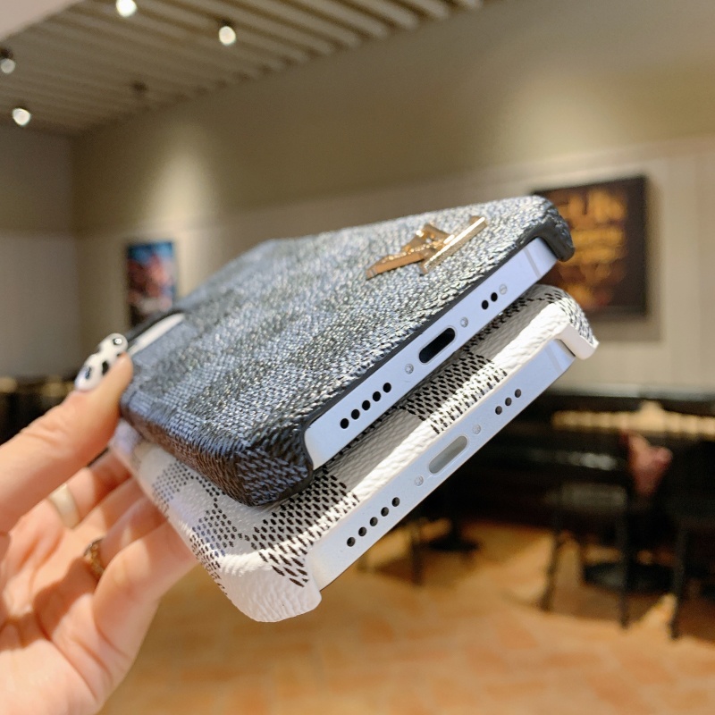 Ốp điện thoại da cứng họa tiết Houndstoothy cho iPhone 13 12 11 Pro Max Mini XS XR X 8 7 6 6S Plus + SE 2020