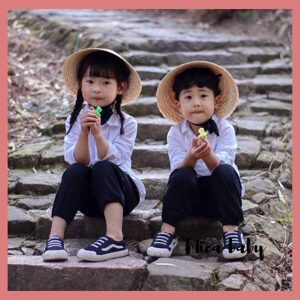Nón cói đi biển phong cách hàn quốc cực xinh cho bé Mica Baby MH108