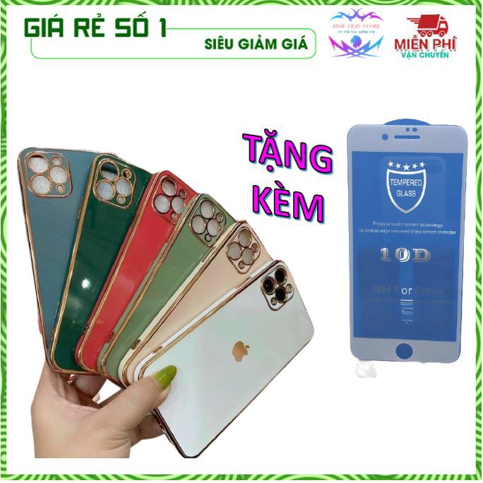 [Xả Hàng] Ốp iphone viền vuông Giả 12- Ốp Giả iphone 12 dẻo dành cho các dòng máy 6- 11 Promax