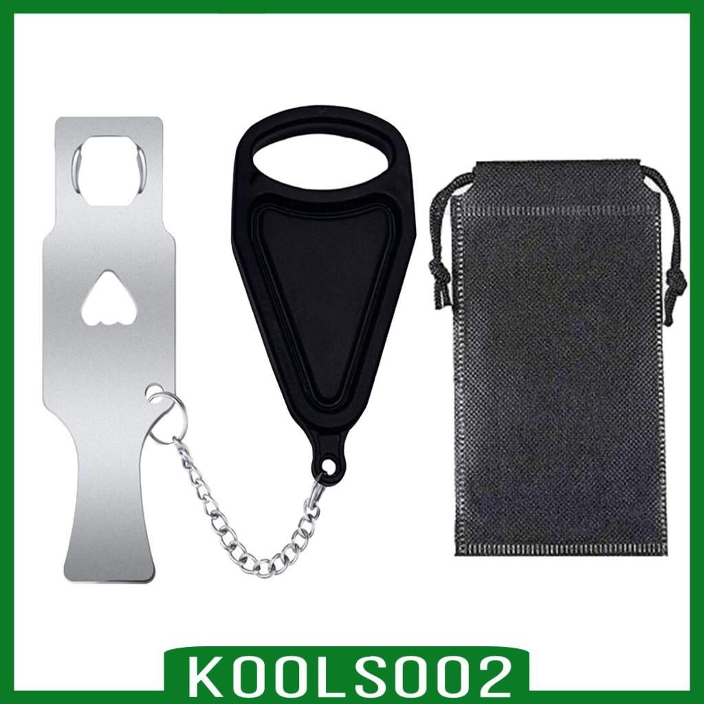 [KOOLSOO2] 1pc Portable Door Lock Travel Hotel Apartment Door Stopper Door Tool Easy Install, Giving you additional safety, security and privacy behind it.