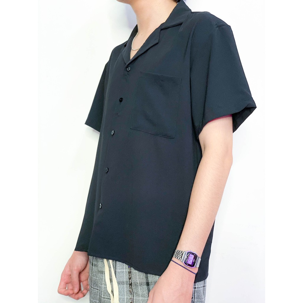 Áo sơ mi lụa unisex MALTRIK, áo cổ vest ngắn tay chất lụa cực đẹp hottrend 2022 | BigBuy360 - bigbuy360.vn